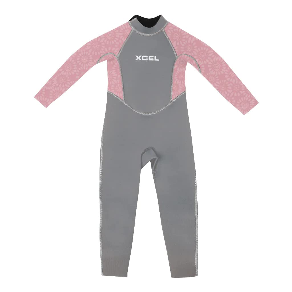 Xcel Toddler Fullsuit 3mm - Grey/Mesa Rose Flower | 5