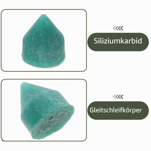 MAGICLULU 500g Siliciumcarbid Schleifmittel - Dreieckige Polierpellets für Trommelpolierer & Rotationspolierer - Keramisches Schleifmedium zum Polieren & Entgraten von Schmuck, Steinen und Metall