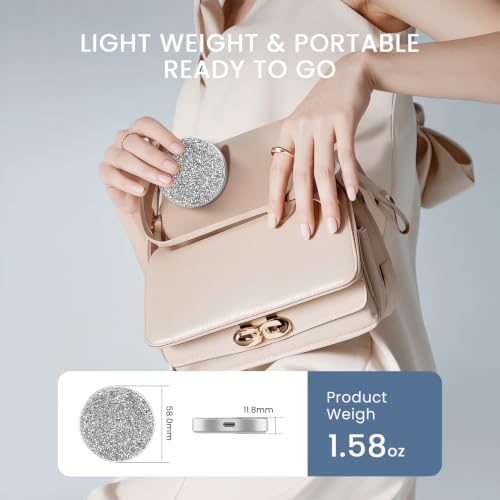 Image of DIGIERA 1TB Magnetic Portable SSD, USB-C 3.2 Gen 2x2 External Solid State Drives Speeds Up to 2000MB /s, Compact & Durable Compatible with iPhone 15 /16 /17 Series & Other USB-C Devices, Diamond Silver