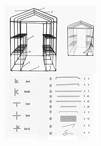 Mtb Outdoor Portable Walk-In Garden The Greenhouse 2 Tiers 12 Shelves With Pvc Cover - 84" Lx56 Wx77 H #TOP3