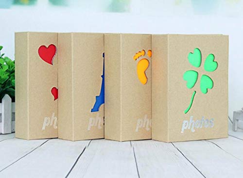 Photo Album Hold 100 Pockets,4"X 6" Photos Kid Photo Album Hold,Children's Kraft Pictures Album(Eiffel Tower) #TOP6