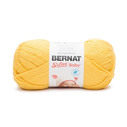 Image of Bernat Softee Baby Buttercup Yarn - 3 Pack of 141g /5oz - Acrylic - 3 DK (Light) - 362 Yards - Knitting /Crochet