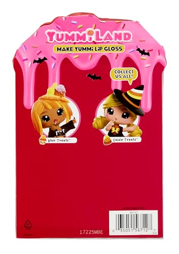 Yummiland x Halloween Lip Gloss Doll - Cassie Treats - Enthält 1 Puppe, DIY-Lipgloss + Schlüsselanhänger, Kosmetik-Spiel, Saisonales Sammlerstück, Geeignet für Kinder ab 4 Jahren