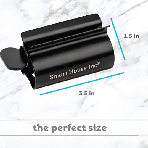 Image of Toothpaste Squeezer Tube Roller Stainless Steel Tube Squeezer Rollers, Saves Toothpaste, Creams, Puts an end to Waste - Simple and Practical [Black]