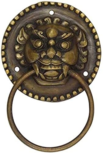 Classical Door Handle Chinese Knocker Door Handle Door Beast Handle Copper Handle Vintage Knocker Classical Handle Hardware Door Lock Closet Door Handle