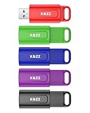 K&ZZ USB Flash Drives 64GB, 5 Pack 64GB Retractable Thumb Drives, USB 3.0 Stick for Laptop, Tablet, Smart TV (Mixed Colors 5pcs)