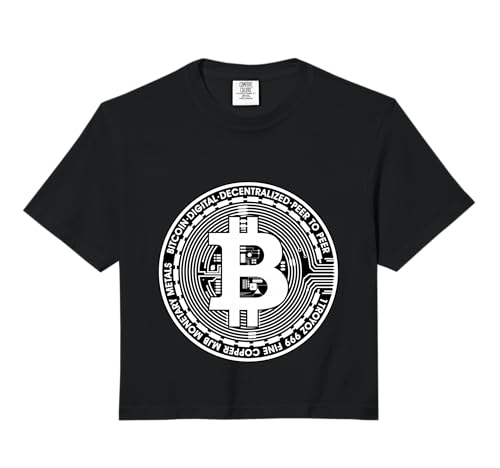 Bitcoin BTC Coin Crypto Trader #Bitcoin Future Freedom Gift Comfort Colors Crop Top