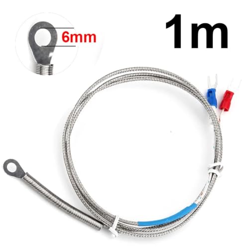 Termopar tipo K de 6mm con cable de 1M para un control térmico industrial exacto 2