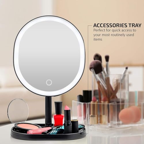 OVENTE Espejo de Maquillaje Recargable con Luz 9" miniatura 5