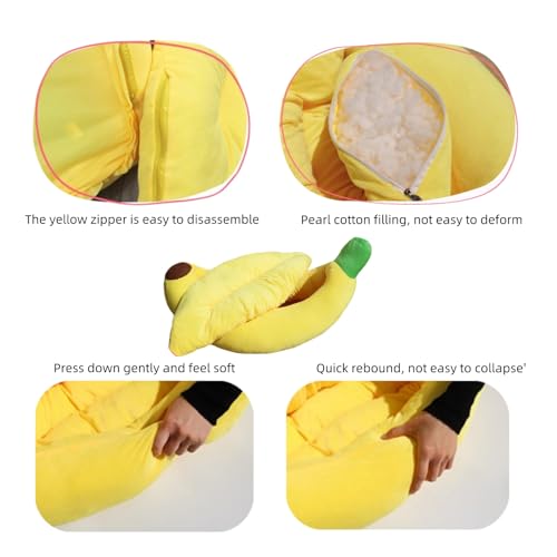 Panier banane chat grand format lavable et confortable