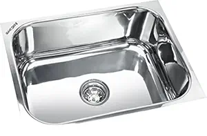 SINCORE Kitchen Sink Square Large 24 in X 18 in X 8.5 in MATT Finish Single Bowl 304 Grade Stainless Steel