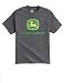 John Deere Charcoal Trademark Tee-XLarge