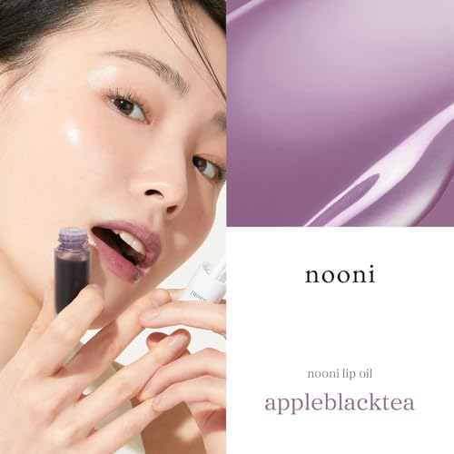 Image of NOONI Korean Lip Oil Set - Appleberry & Appleblacktea - Long-Lasting, Moisturizing, Plumping, Revitalizing for Dry Lips - Waterproof, No Peel Off, Stocking Stuffers Lip Plumper (2EA, 0.12 fl oz)