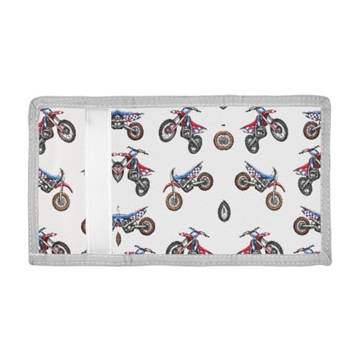 ALAZA Kids Wallets for Boys Girls Toddler Trifold Wallet Children Small Mountain Bike with Zipper Coin Pocket2