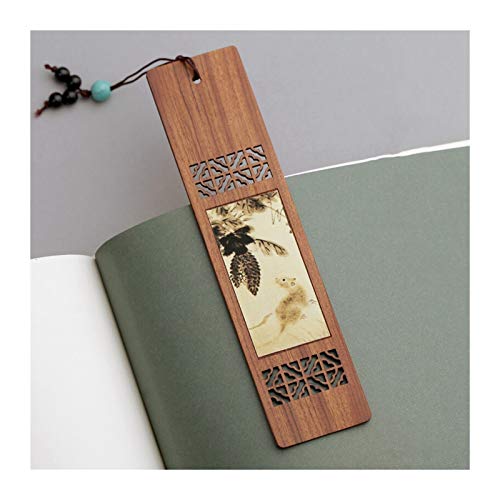 Signets en bois vides vintage pour personnaliser vos moments de lecture créative