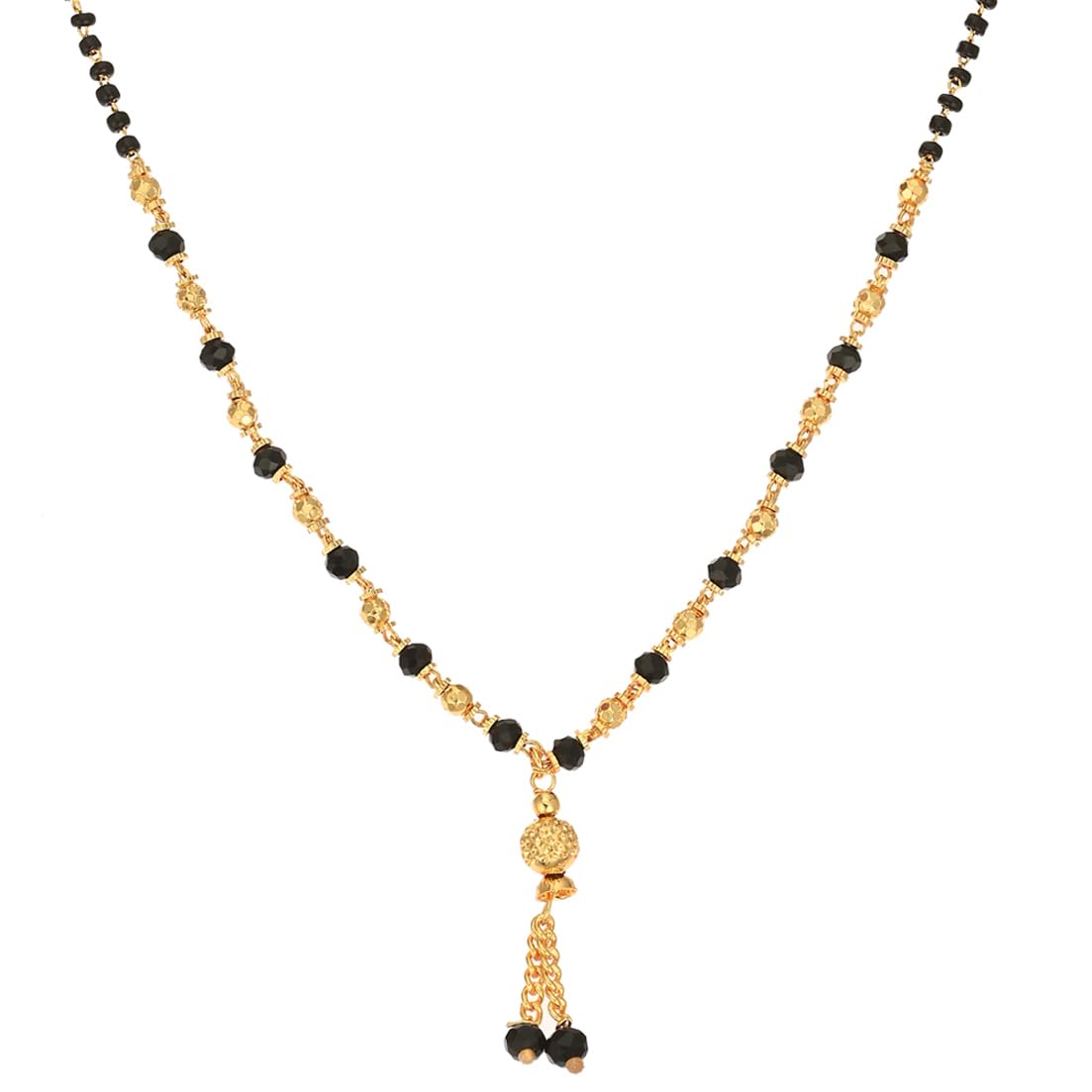 Gold-Plated Short Mangalsutra & Pendant Traditional Collection Discover Timeless Elegance For Women Girls of All Ages-image-43