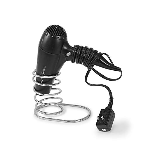 Spectrum Diversified Mybella Spiral Countertop Hair Dryer Holder, Chrome #TOP1