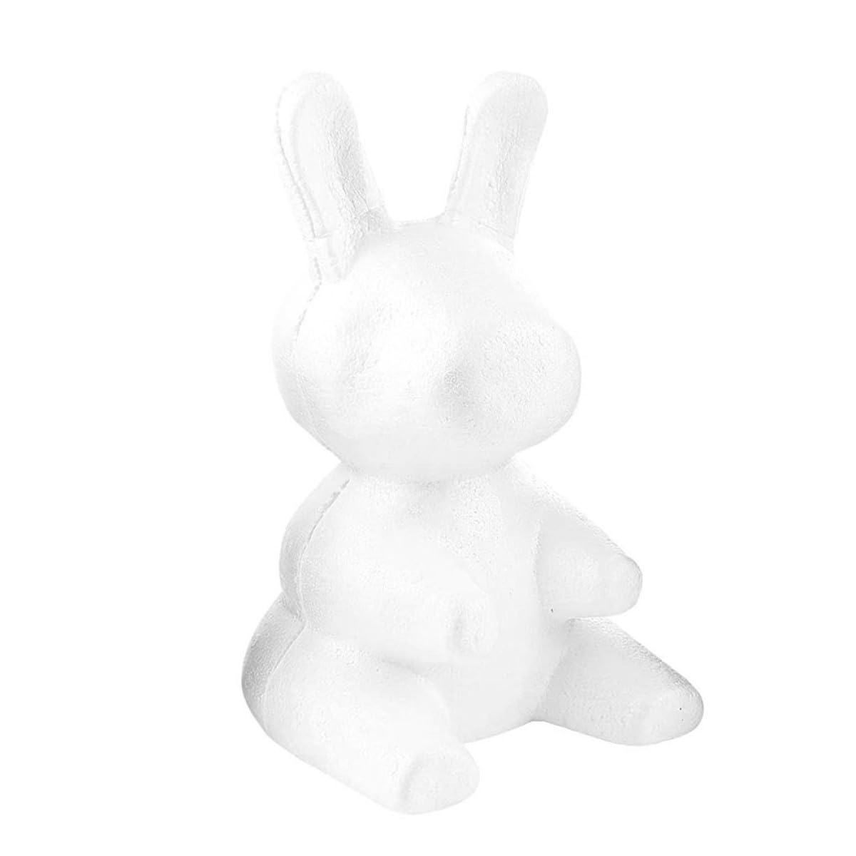 FOMIYES Moule Lapin Blanc en Mousse pour DIY, Modélisation Facile à Découper, Résistant, pour Décoration de Fête de Mariage et Compositions de Fleurs