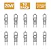 Produktbild Halogen Stiftsockellampe, Sporgo 10 Stück Halogen 12V 20W Halogen G4 12V 20W Halogenlampe Leuchtmittel Stiftsockellampe 12V 20W Dimmbar 320 Lumen 2800K Warmweiß [Energieklasse C]