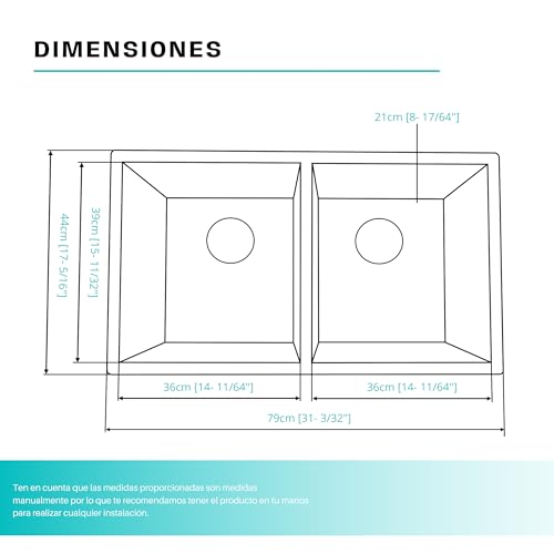 Tarja doble submontar 29 Imagen adicional