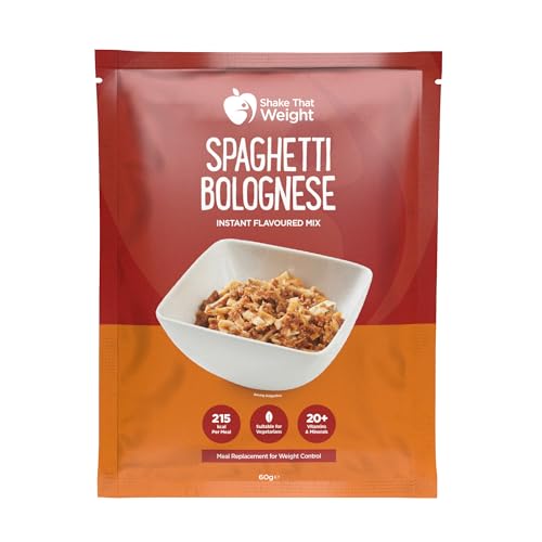 Shake That Weight - Spaghetti Bolognese - 10 Meals High Protein Low Calorie Meal Replacement for Weight Loss Vegetarian Quick & Easy