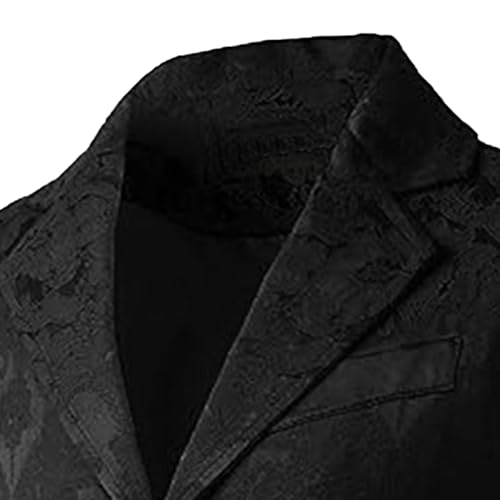Mens Victorian Formal Suit Vest V-Neck Business Dress Vests Steampunk Paisley Tuxedo Waistcoat4