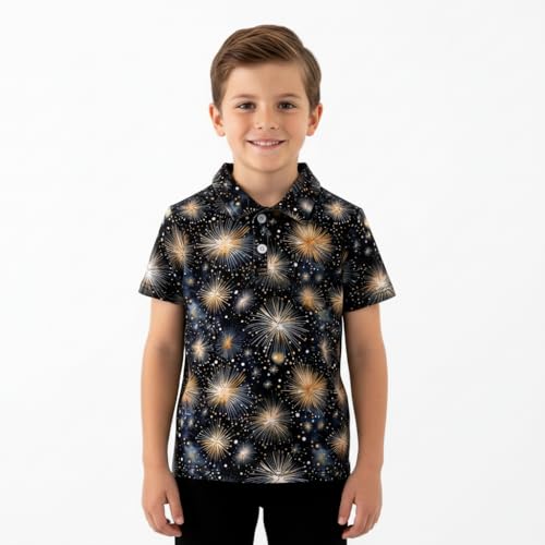 Image of Unique Baby Short Sleeve Collared Boys Polo Shirt, Toddler Kids Polo Shirts