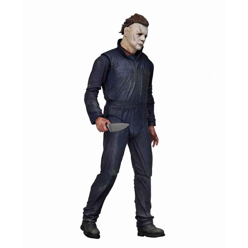 Michael Myers - Figura de acción de anime, 18 cm, articulaciones móviles (con accesorios), modelo de postura de pie, estatua de PVC, coleccionable, decoración del hogar, regalos