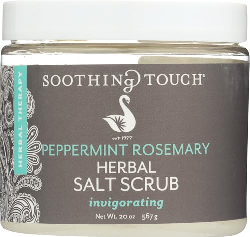 Sel exfoliant menthe poivrée romarin Soothing Touch pour un spa à la maison