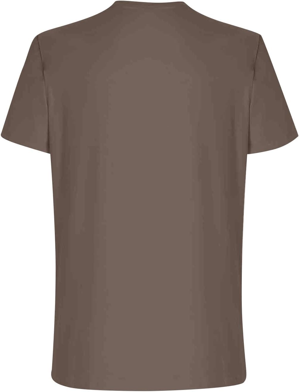 Ymosrh Men's Fashion T Shirt Summer Casual Crew Neck Short Sleeve Basic Solid Color Tee Shirts Tops, S-5XL