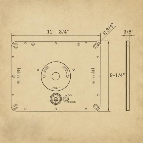 O'SKOOL Router Lift for 4.2" Motors