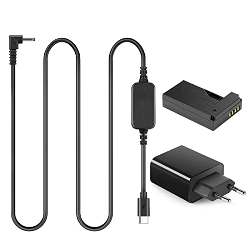 ★ Compatibile con: kit di batteria Dummy DR-E15 per Canon EOS Rebel SL1, EOS 100D (bacio x7). Nota: questo dispositivo viene utilizzato solo per l'alimentazione della fotocamera. Non può essere caricato, viene fornito con una spina o una corrente mobile. Utilizzare il giusto alimentatore PD e QC3.0/4.0 o la corrente mobile.