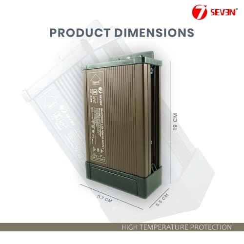 Image of 7SEVEN SMPS 5v Power Supply 100amp 500w Weather Proof Rainproof Suitable for LeD Signage, Strip Light, Decorate Lite, Microcontroller & Embedded Systems, Industrial Machine and Much More