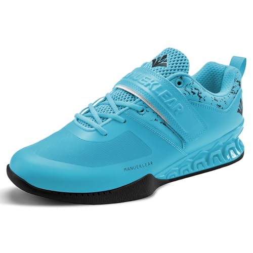 Image of MANUEKLEAR Weight Lifting Shoes Men, Professional Training Weightlifting Shoes, Squat Shoes for Powerlifting with Rubber Non-Slip Sole