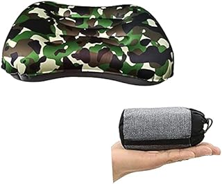 Manual Pressure Inflating Camping Pillows,Inflatable Pillow, Ultralight Inflating Camping Pillows,Travel Pillow,Compressible,Comfortable,Inflatable Pillow for Camping/Sleeping/Hiking/Backpacking