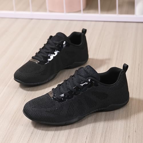 ihinzry Girls' Cheerleading Shoes Cheerleading Dance Shoes Dance Athletic Training Shoes Breathable Super Light Cheer Sneakers for Women Sport Training Tennis Sneakers2