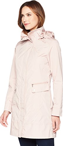 Image of Cole Haan Women's Back Bow Packable Hooded Rain Jacket