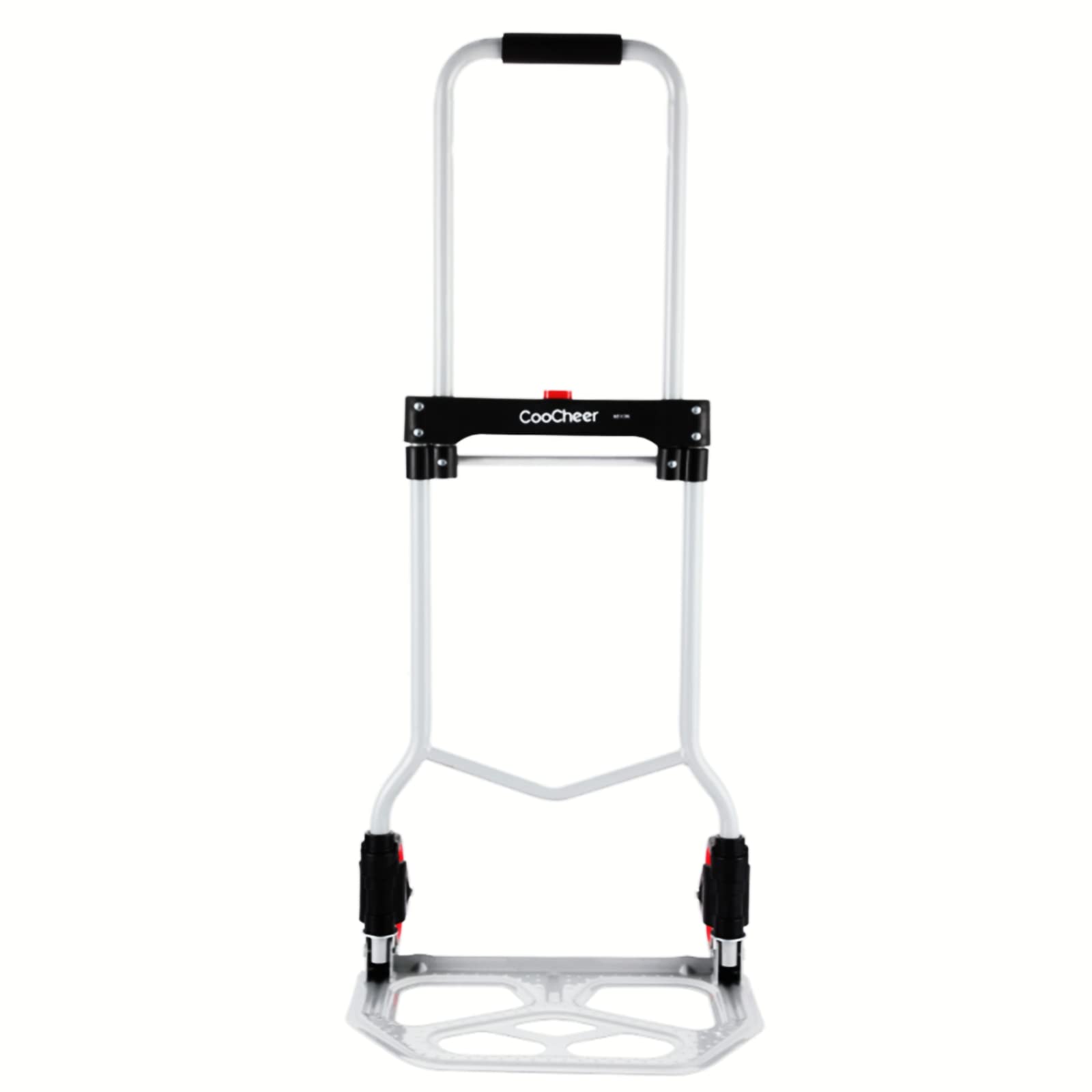 Sack Truck, Aluminium Sack Truck, Folding Pannier Rack, Transport Cart Foldable, Ideal for Industrial and Household, Maximum Load Capacity 120 kg