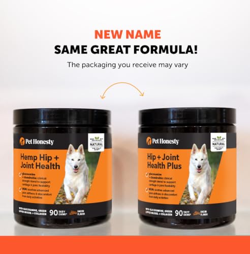 Image of 11-in-1 Advanced Hip + Joint Supplement for Dogs - Mobility Support with Glucosamine Chondroitin, Turmeric, & Green Lipped Mussel, MSM - Soothes Joint Stiffness & May Reduce Discomfort (Bacon, 90 Ct)