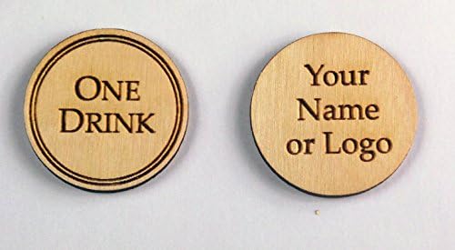 250 Wooden Custom Drink Tokens - Laser Engraved