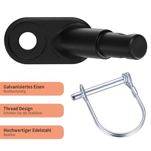 Fahrradanhänger Kupplung, Fahrrad Anhängerkupplung Fahrradanhänger Adapter mit Sicherungsstift, Universal Hundeanhänger Fahrradkupplung für Fahrrad-kinderanhänger Kinderwagen Lastenanhänger