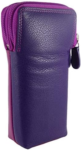 Hide and Sleek Multi-Coloured Soft Leather Double Spectacle Glasses Case