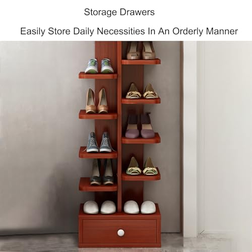 Étagère à chaussures verticale pour entrée étroite et salon dressing moderne