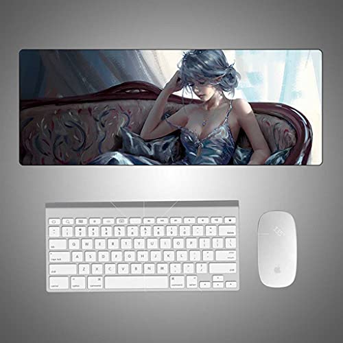 Tapis de souris gamer 1000x500 grand format tapis de bureau manga 3D mouse pad antidérapant