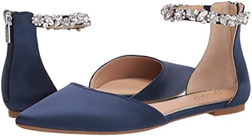 Jewel Badgley Mischka Cassidy Flat Pointed Shoe Navy Review | Image 6