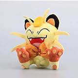 FDFSDAMAI Anime Peluche Kawaii Meowth muñecos de Peluche Rocket Team Meowth Peluches de Peluche niños cumpleaños 17 Cm