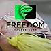 Freedom Tackle Speed Freak Compact Smallmouth Spinnerbait with Kilter Blade | 1/2 oz., Blue Back Herring, 2-Pack (PN: 52212-2PK)
