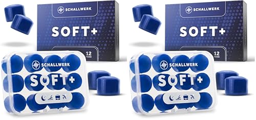 Tapones para los oídos suaves para dormir Schallwerk Soft+ con cancelación del ruido activa