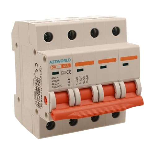 Disjoncteur modulaire triphasé 63A contre les surcharges en 380V 4P