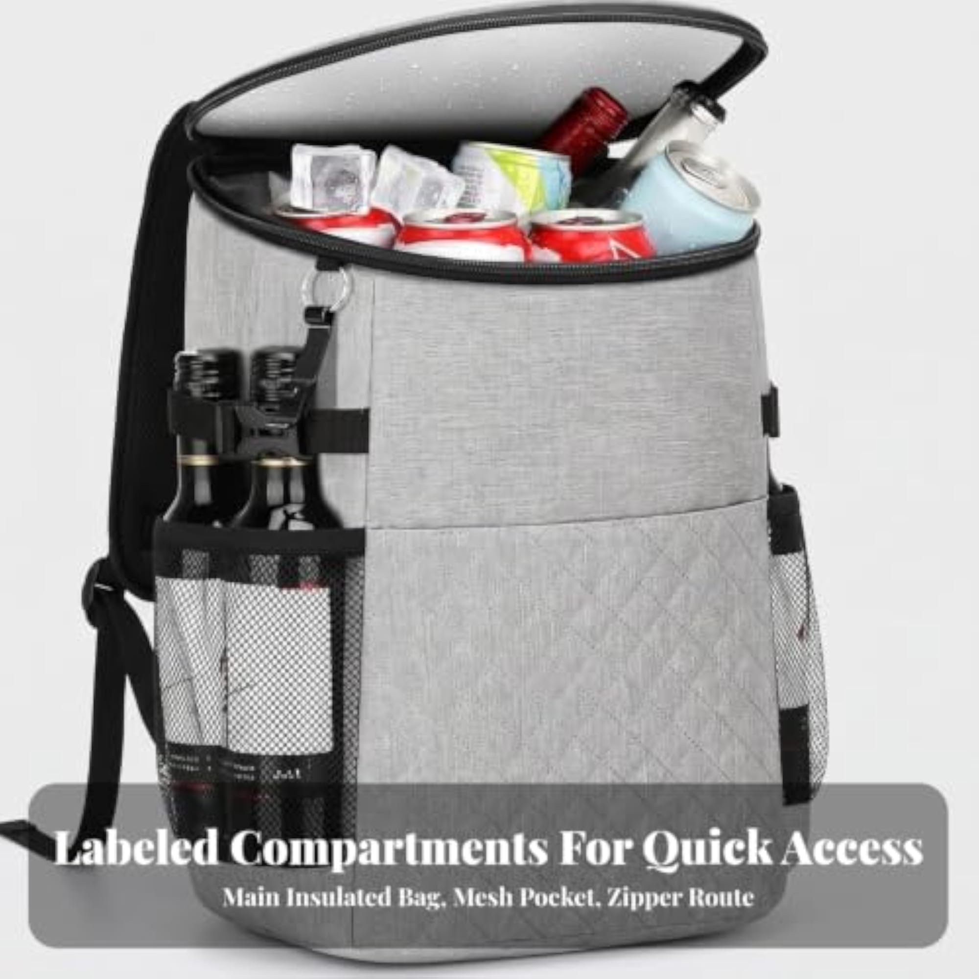 Leak-Resistant Insulated Backpack Cooler Bag